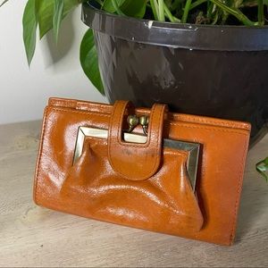 Orange HOBO wallet
